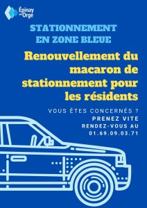 Affiche-stationnement en zone bleue
